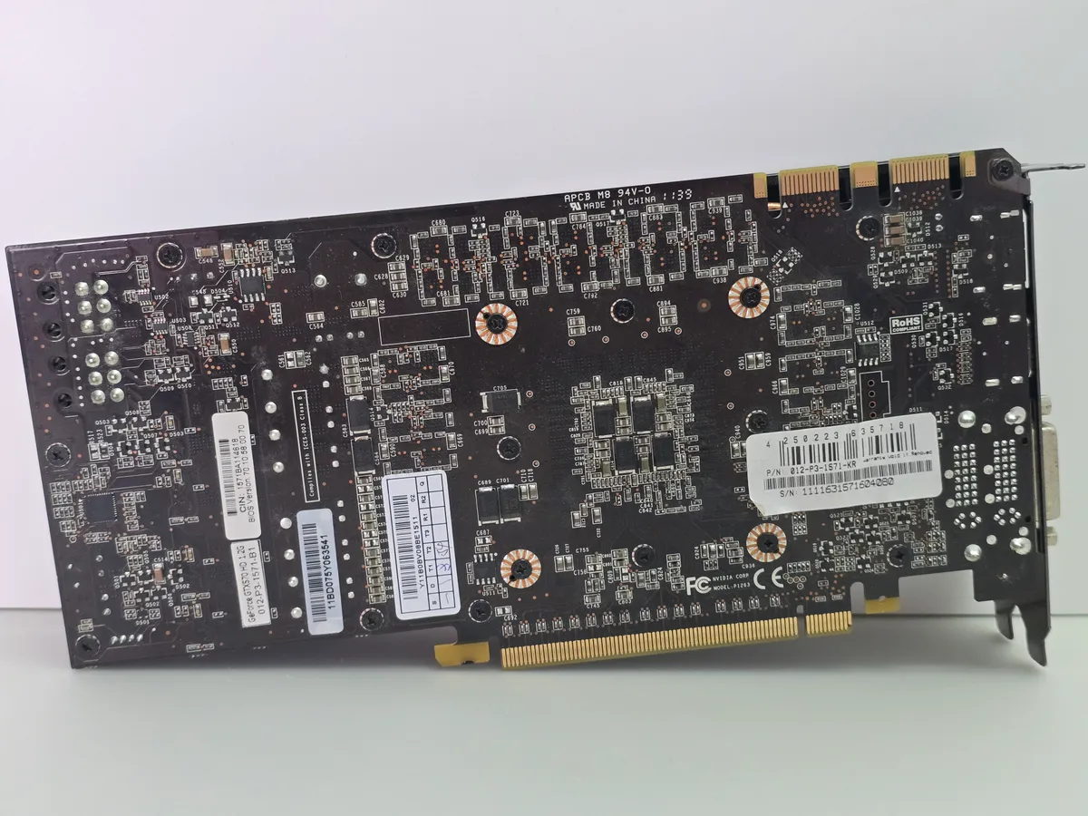 Відеокарта EVGA GeForce GTX 570 1280MB (GDDR5,320 Bit,HDMI,PCI-Ex,Б/у)