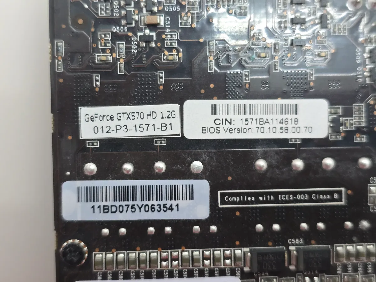 Відеокарта EVGA GeForce GTX 570 1280MB (GDDR5,320 Bit,HDMI,PCI-Ex,Б/у)