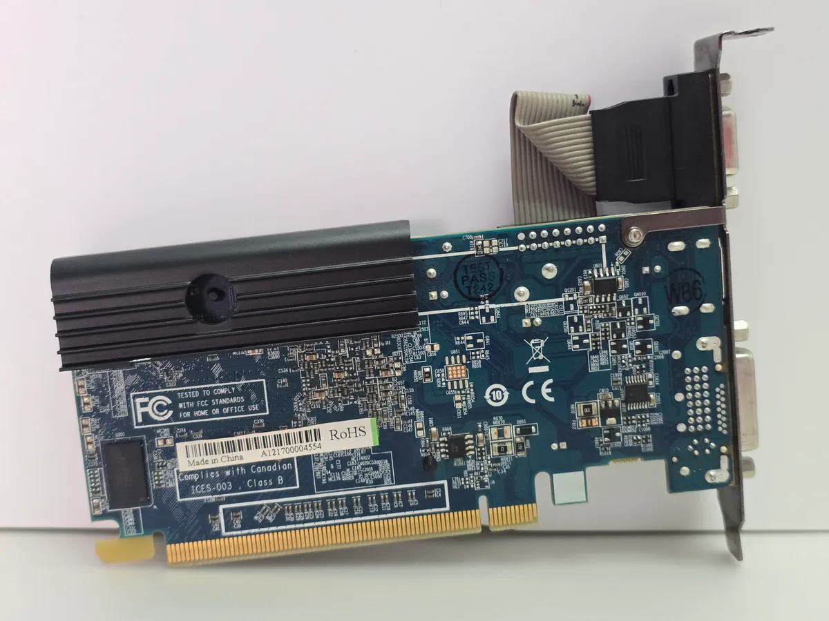 Відеокарта Sapphire Radeon HD 5450 1GB (GDDR3,64 Bit,PCI-Ex,Б/у)