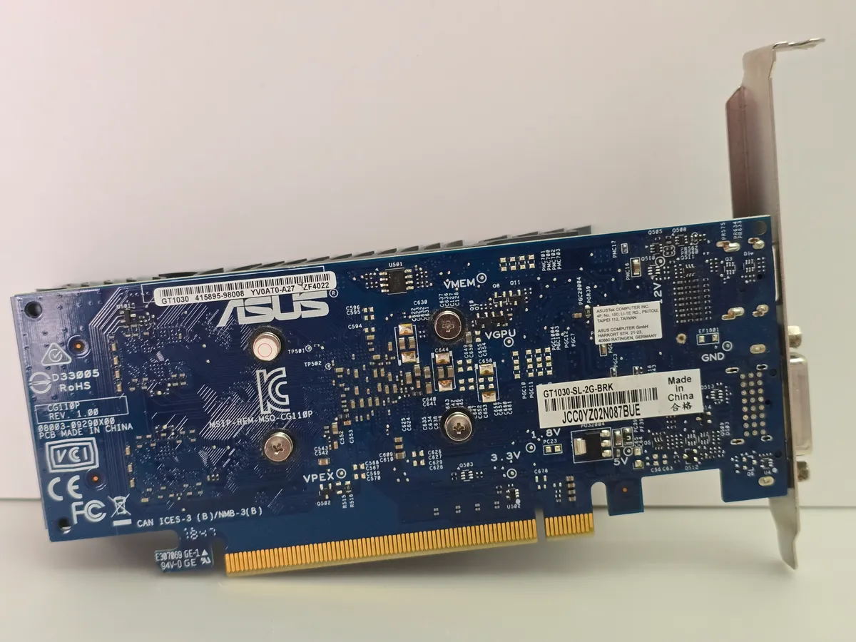 Відеокарта ASUS GeForce GT 1030 2GB (GDDR5, 64 Bit, HDMI, PCI-Ex, Б/у)