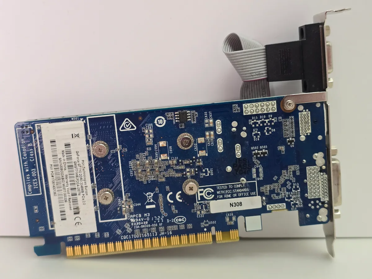 Відеокарта PNY GeForce GT 710 2GB (2Gb,GDDR3,64 Bit,HDMI,PCI-Ex,Б/У)