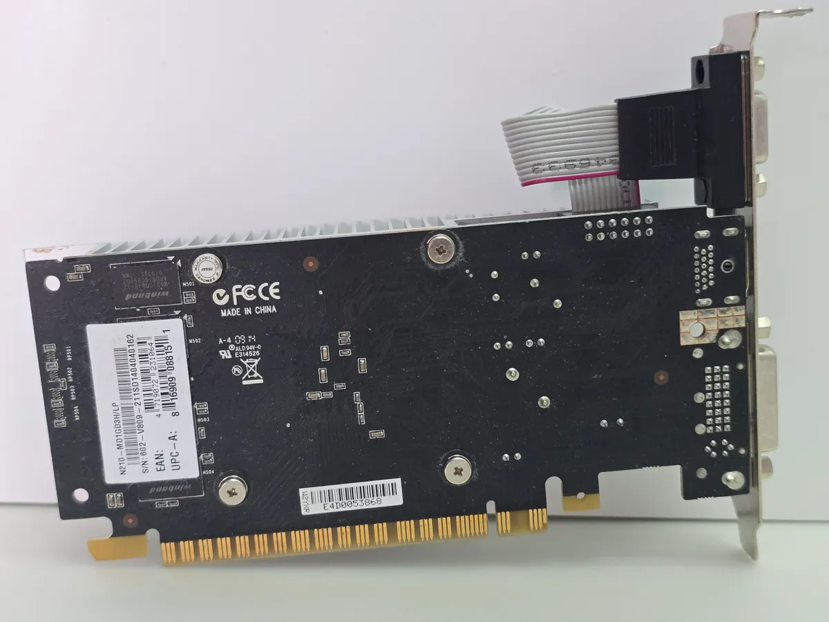 Відеокарта MSI GeForce G210 1GB (GDDR3,64 Bit,HDMI,PCI-Ex,Б/у)
