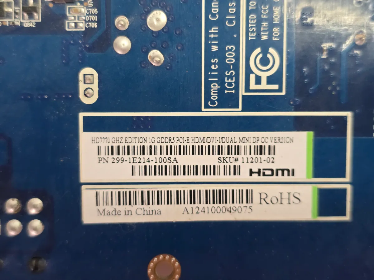 Відеокарта Sapphire HD 7770 GHz Edition 1GB (1GB,GDDR5,128 Bit,HDMI,PCI-Ex,Б/у)