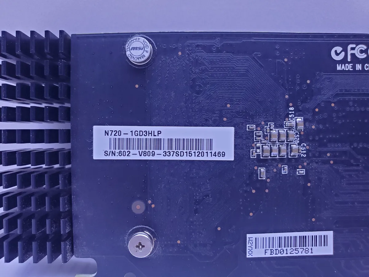 Купити відеокарту MSI GeForce GT 720 1GB б/у з гарантією 1 місяць