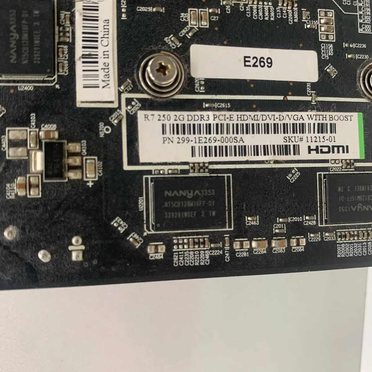 Купить видеокарту Sapphire Radeon R7 250 1GB б/у с гарантией 1 месяц