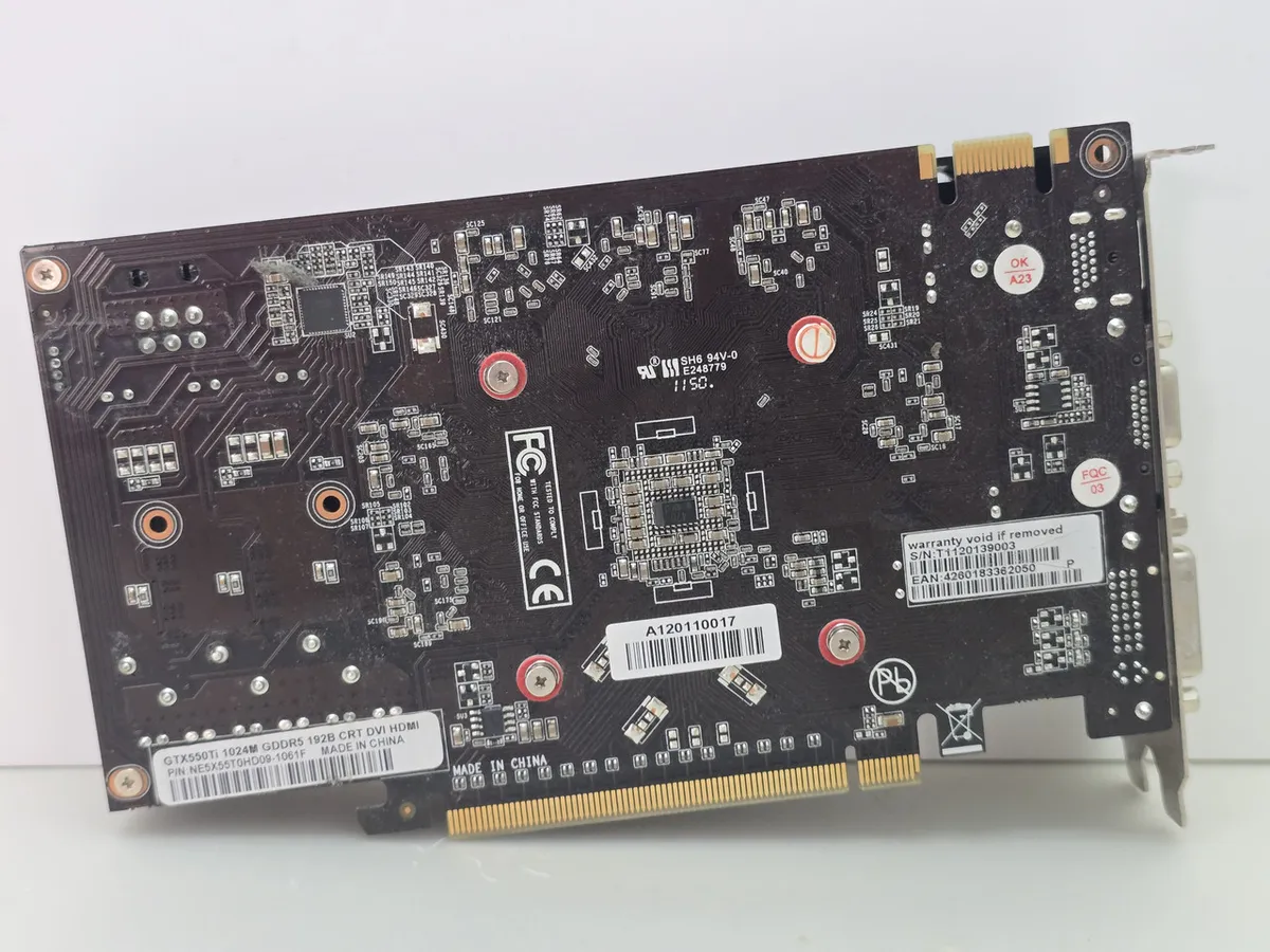 Купити відеокарту Gainward GeForce GTX 550 Ti 1GB вживану з гарантією 1 місяць