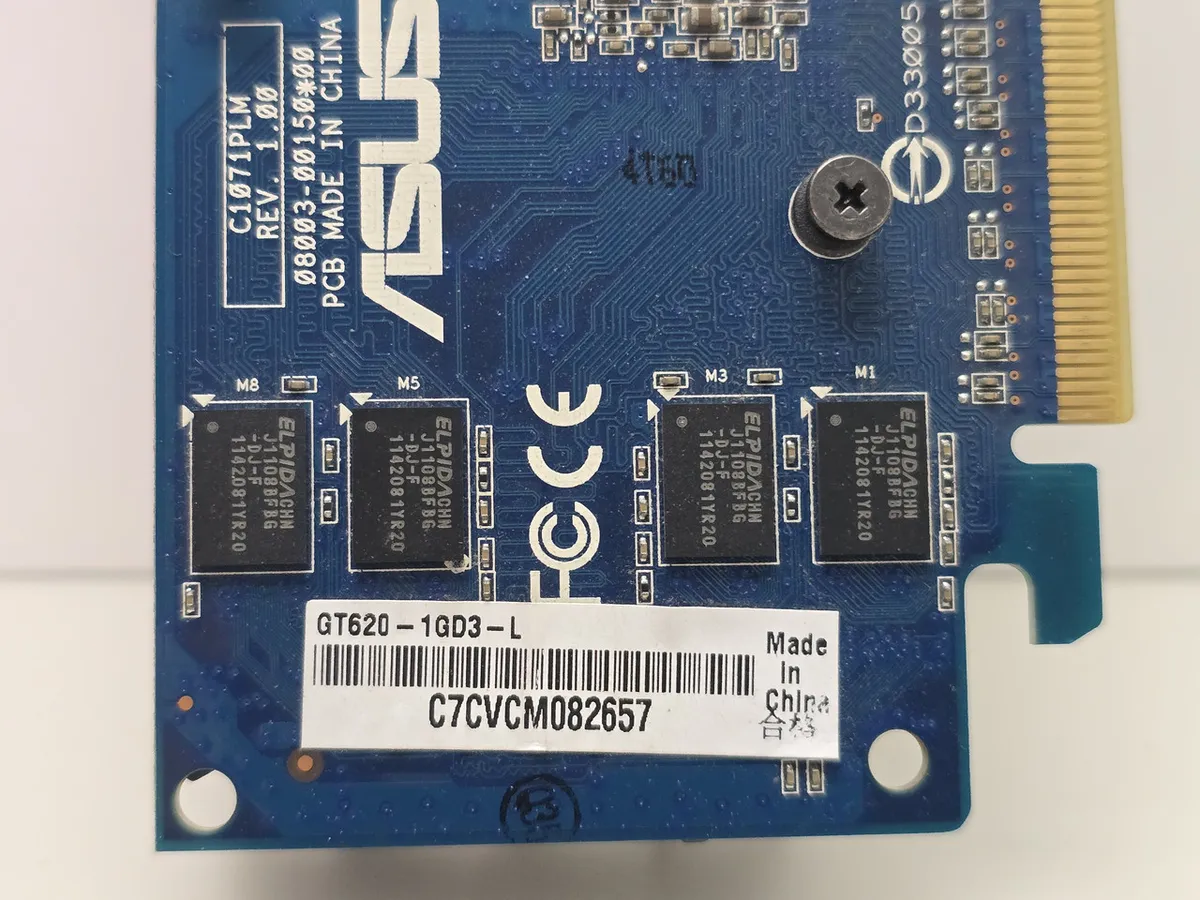 Купити відеокарту ASUS GeForce GT 620 1GB вживану з гарантією 1 місяць