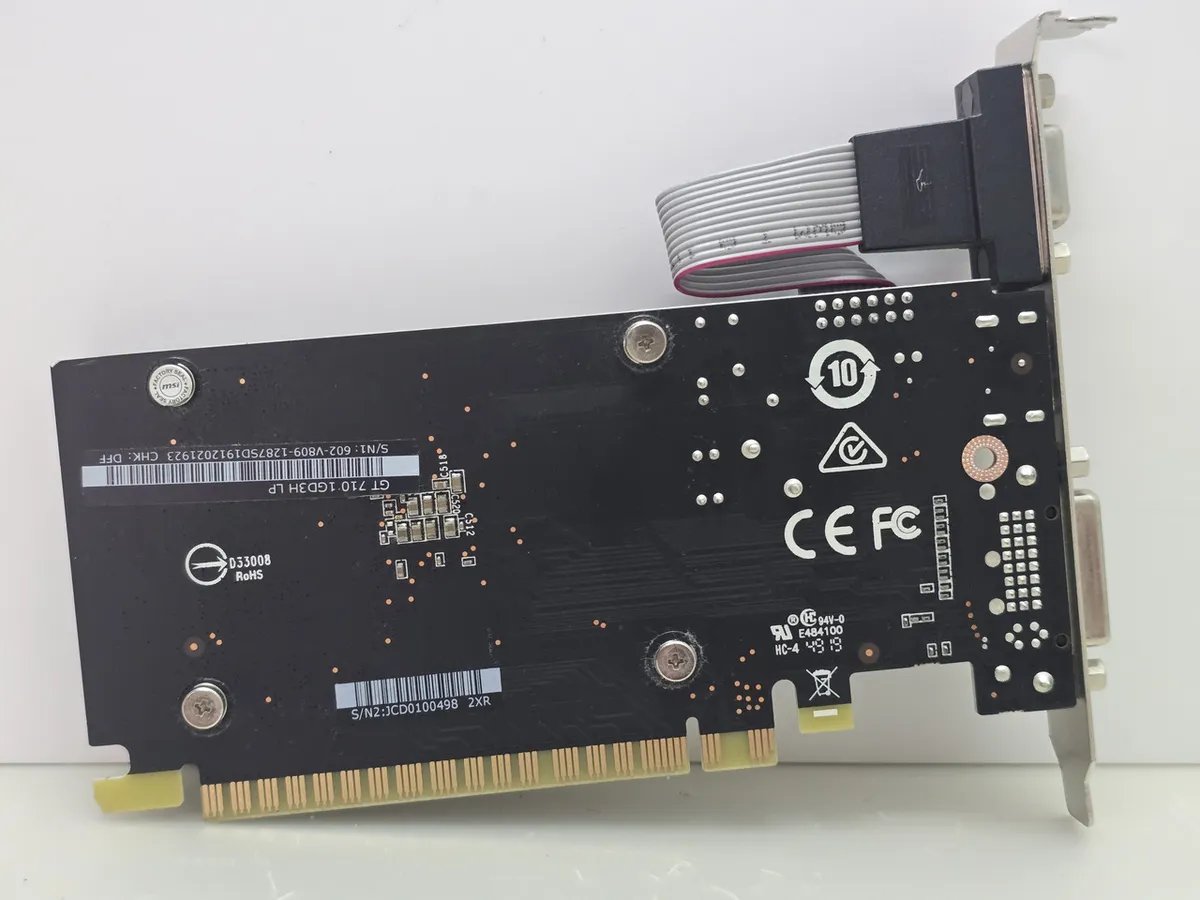 Купити відеокарту MSI GeForce GT 710 1GB GDDR3 б/у HDMI | Гарантія 1 міс