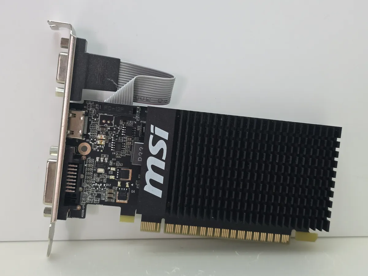 Купити відеокарту MSI GeForce GT 710 1GB GDDR3 б/у HDMI | Гарантія 1 міс