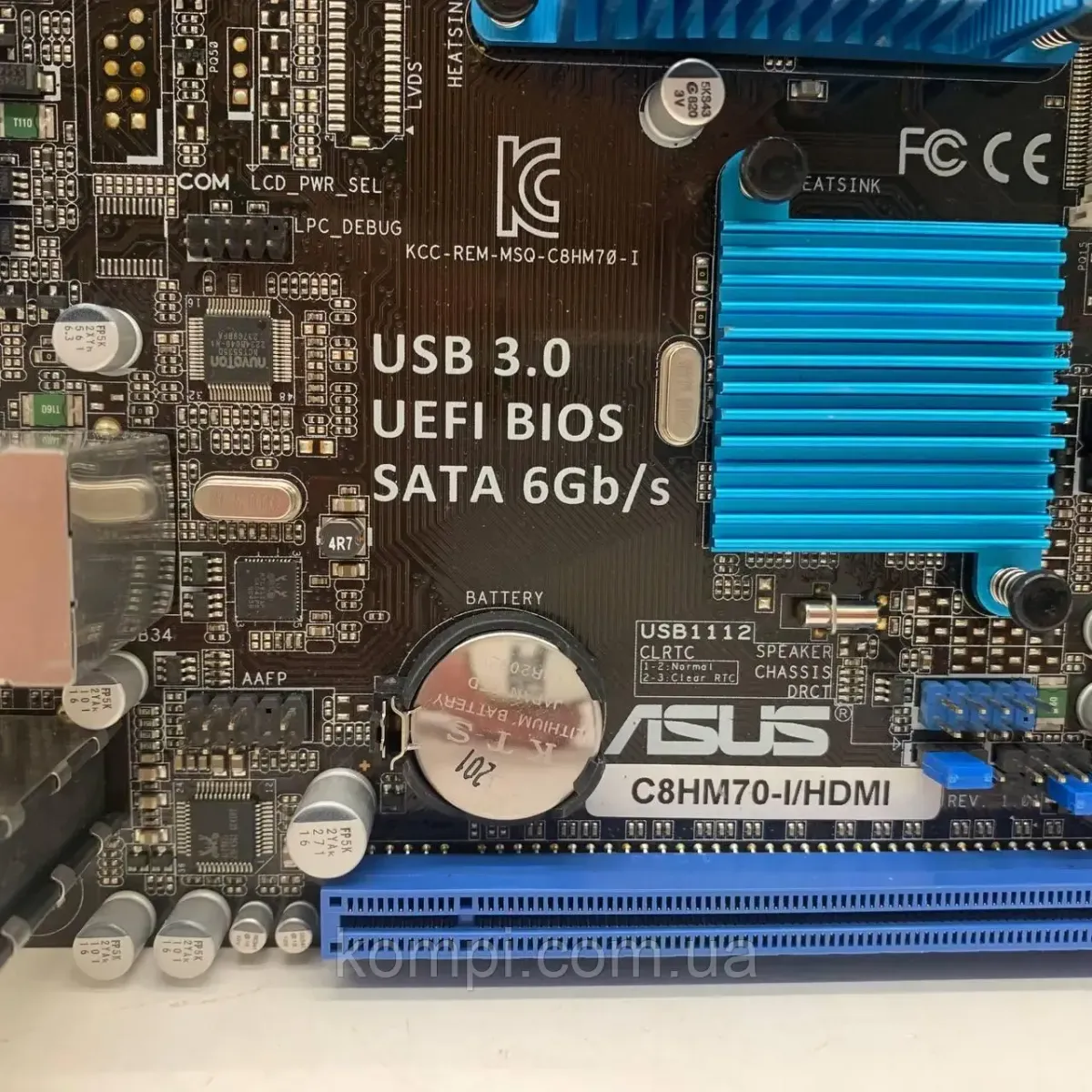 Материнська плата ASUS C8HM70-I/HDMI (Celeron 847, DDR3, min