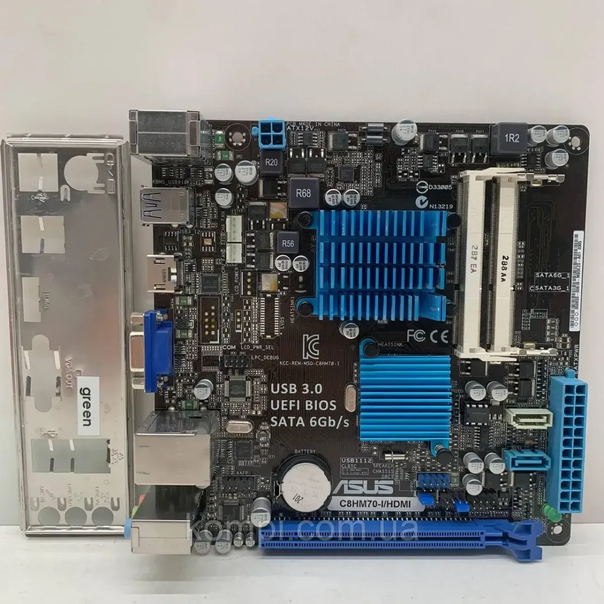 Материнська плата ASUS C8HM70-I/HDMI (Celeron 847, DDR3, min