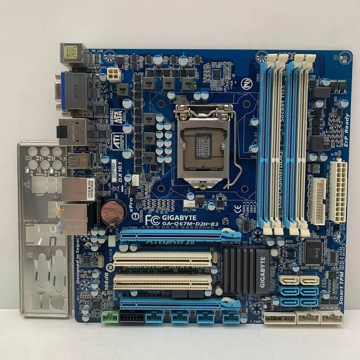 Материнська плата GIGABYTE GA-Q67M-D2H (LGA 1155, DDR3, HDMI