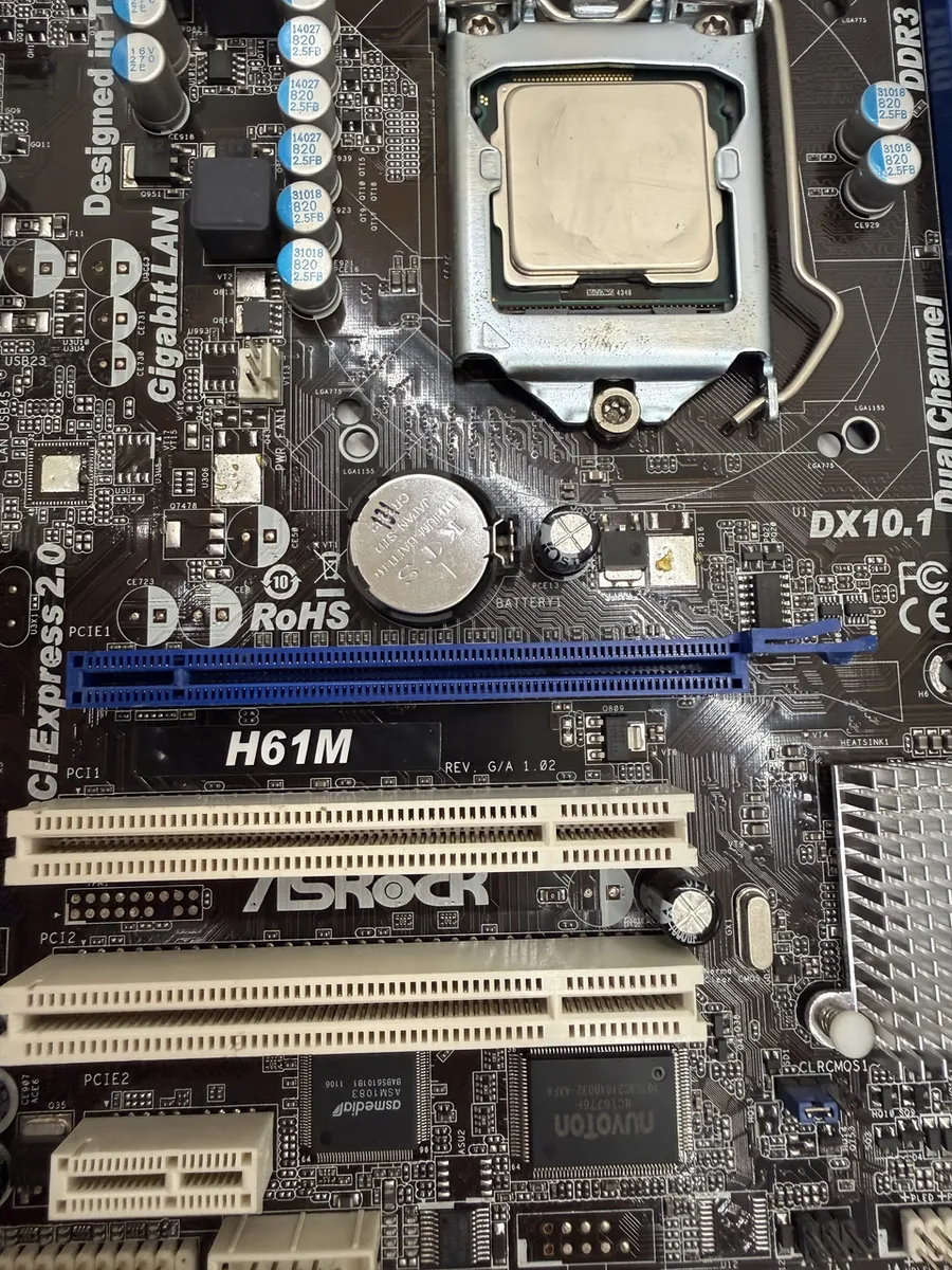 Материнська плата ASRock H61M (LGA 1155, DDR3, б/в)