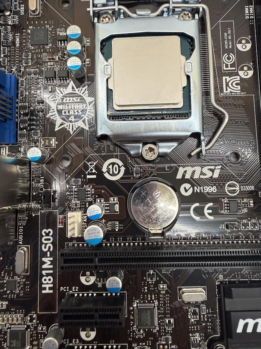 Материнська плата MSI H81M-S03 (LGA 1150, DDR3, б/в)