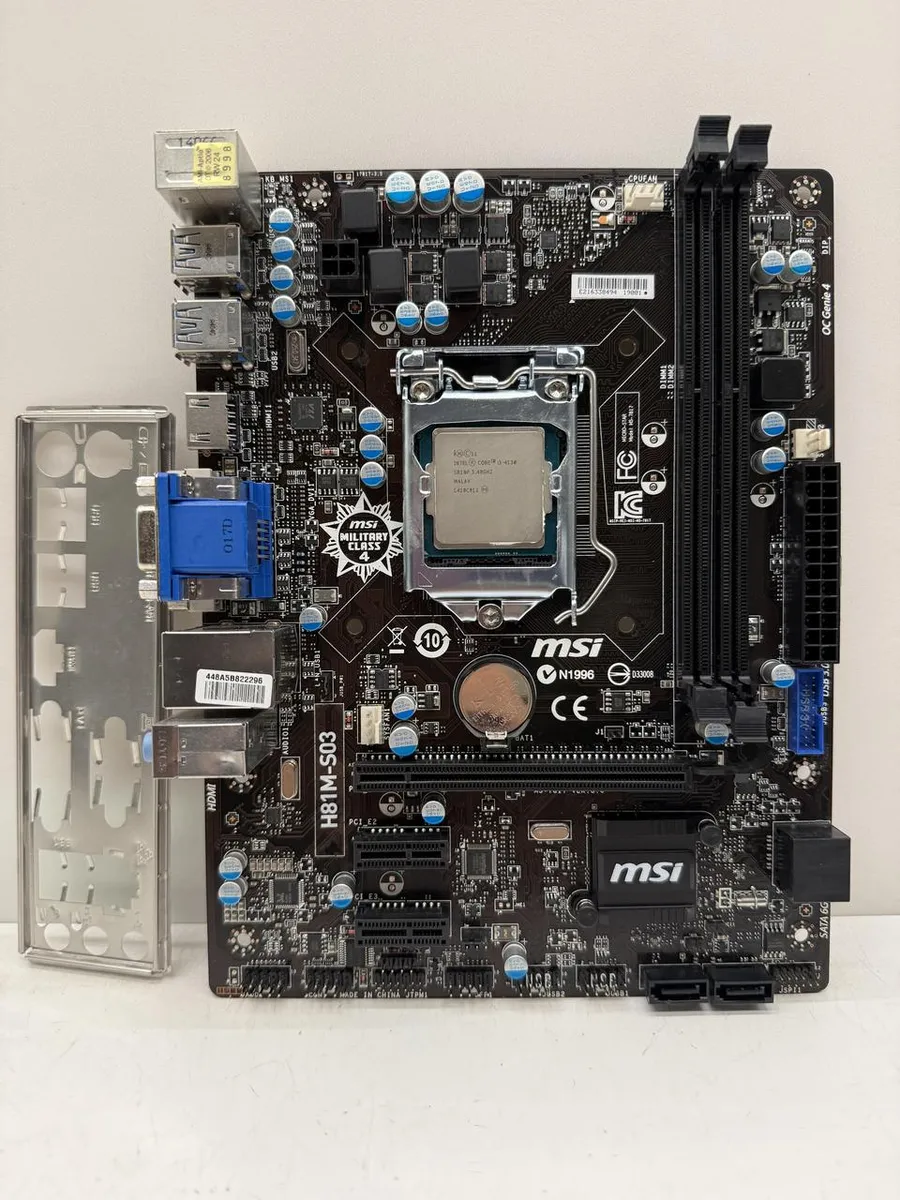 Материнська плата MSI H81M-S03 (LGA 1150, DDR3, б/в)