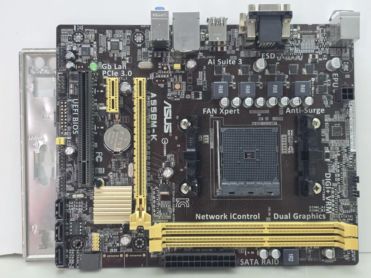 Материнська плата ASUS A55BM-K Socket FM2+, DDR3, б/у)