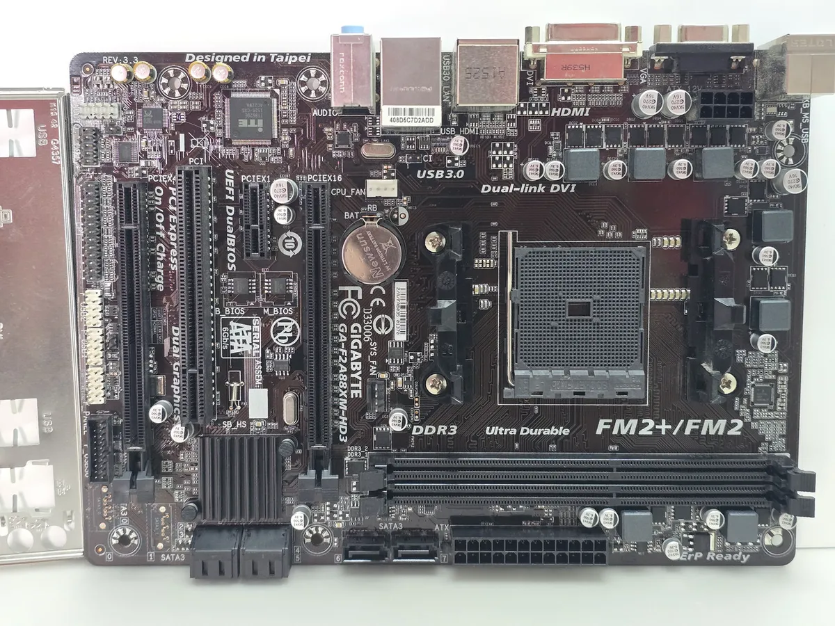 Материнська плата GIGABYTE GA-F2A88XM-HD3 Socket FM2+, DDR3
