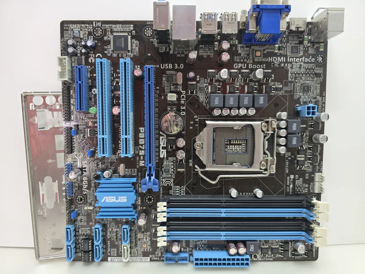 Материнська плата ASUS P8B75-M (LGA 1155, 4xDDR3, б/в)