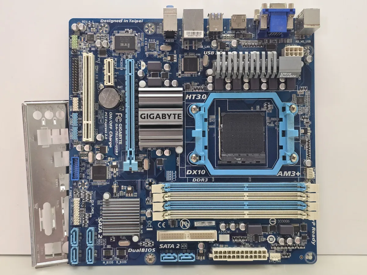 Материнська плата Gigabyte GA-78LMT-USB3 (AM3+, DDR3,б/в)