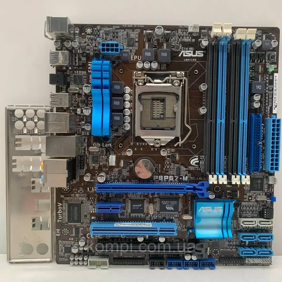 Материнська плата ASUS P8H67-M (LGA 1155, DDR3, б/в)