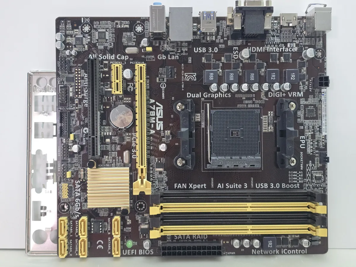 Материнська плата ASUS A78M-A (FM2+, DDR3, б/в) | Гарантія