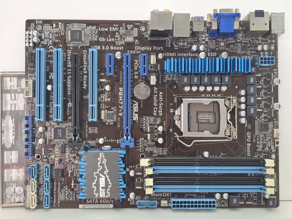Материнська плата ASUS P8H77-V (LGA 1155, DDR3, б/в)