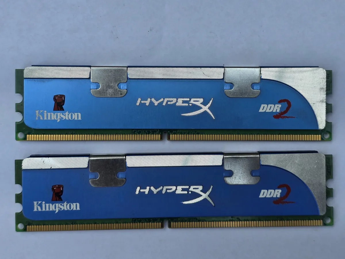 Купити Комплект Оперативної пам'яті Kingston DDR2 2GB (2x1GB) 1066MHz б/у з гарантією