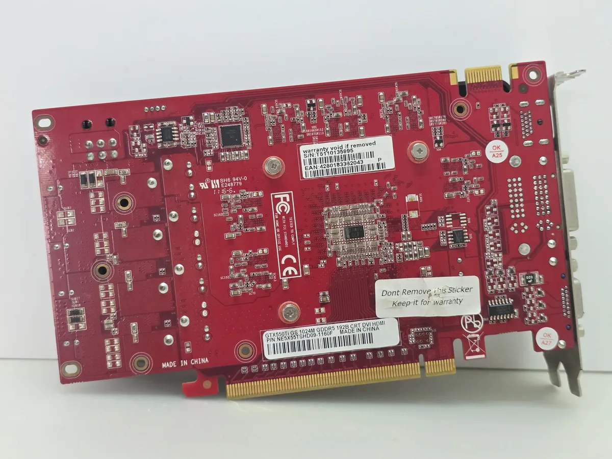 Купити відеокарту Gainward GeForce GTX 550 Ti 1GB б/у з гарантією 1 місяць