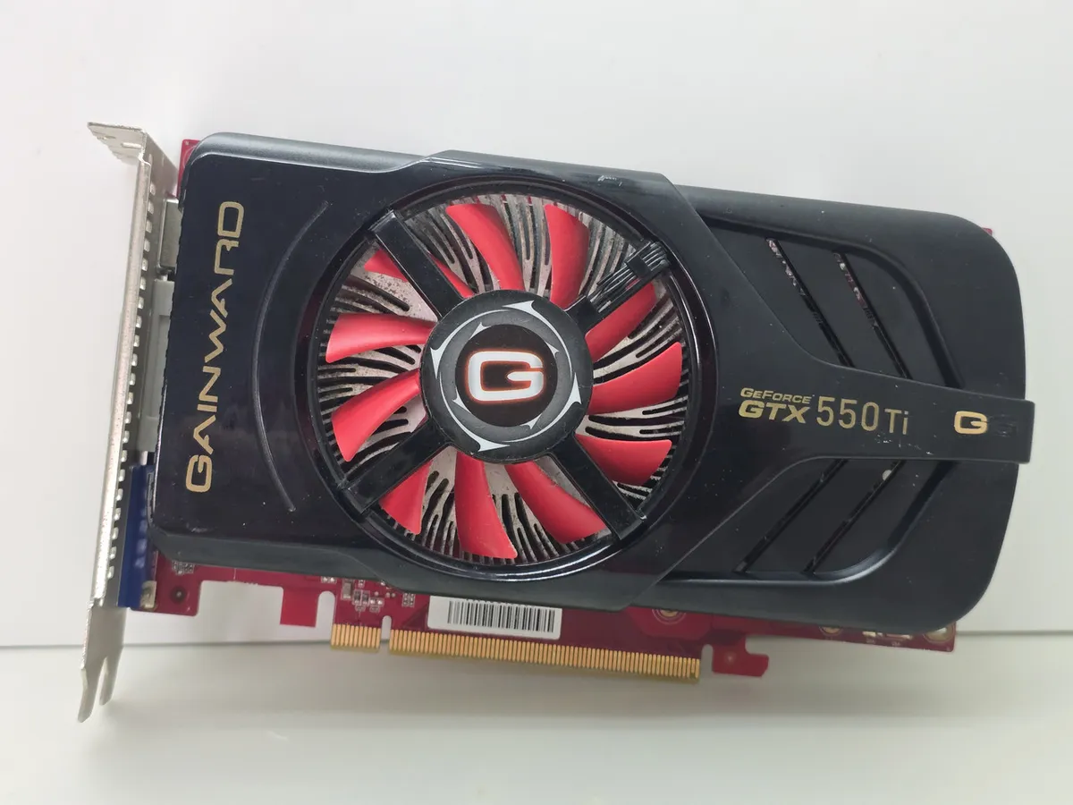 Купити відеокарту Gainward GeForce GTX 550 Ti 1GB б/у з гарантією 1 місяць