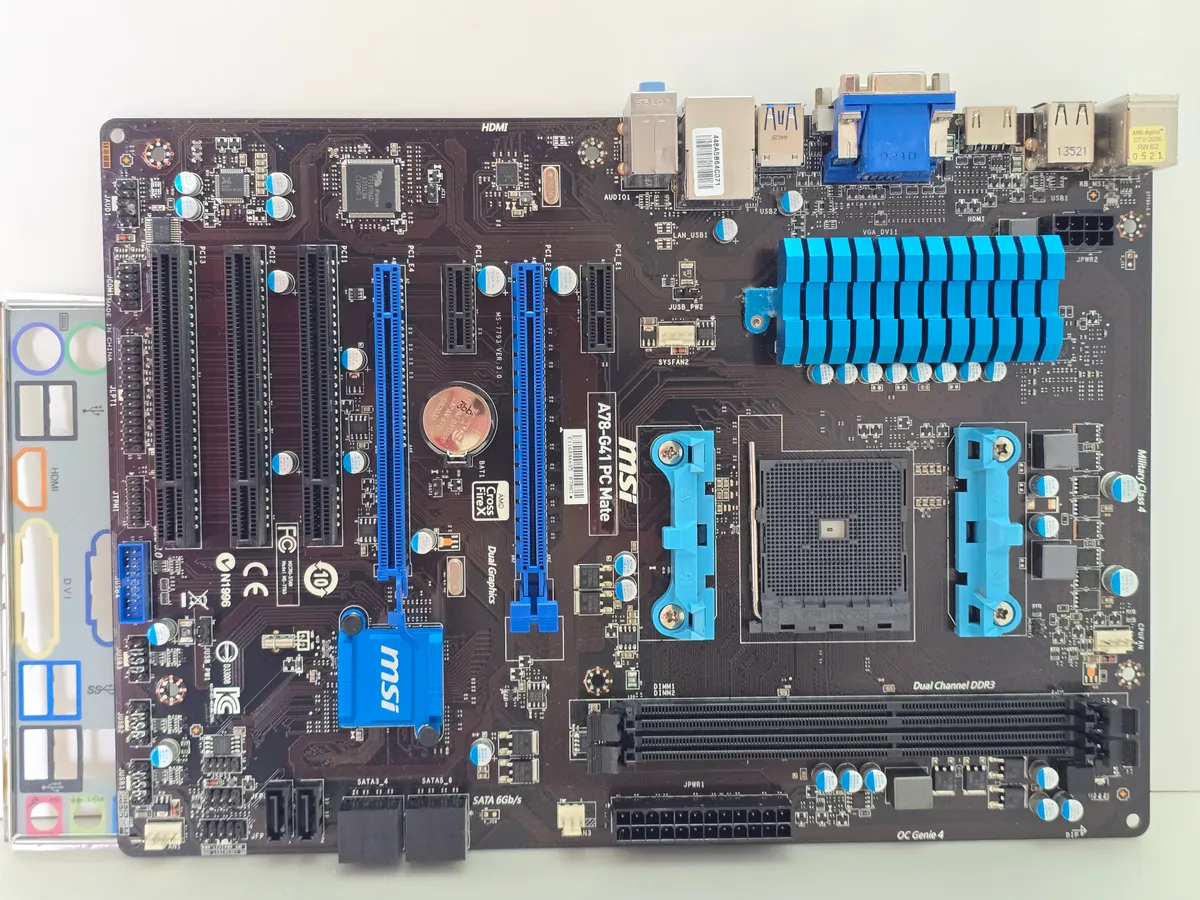 Материнська плата MSI A78-G41 PC Mate (Socket FM2+, DDR3, б/у) купити в Україні