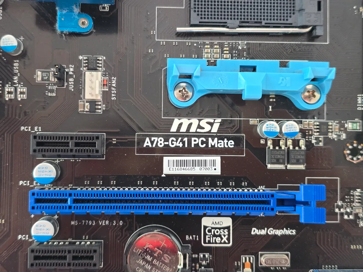 Материнська плата MSI A78-G41 PC Mate (Socket FM2+, DDR3, б/у) купити в Україні