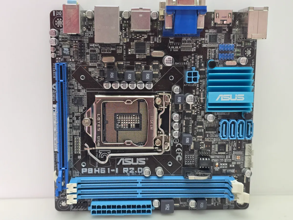 Материнська плата ASUS P8H61-I R2.0 (Socket 1155, DDR3, Mini ITX, б/у) купити в Україні