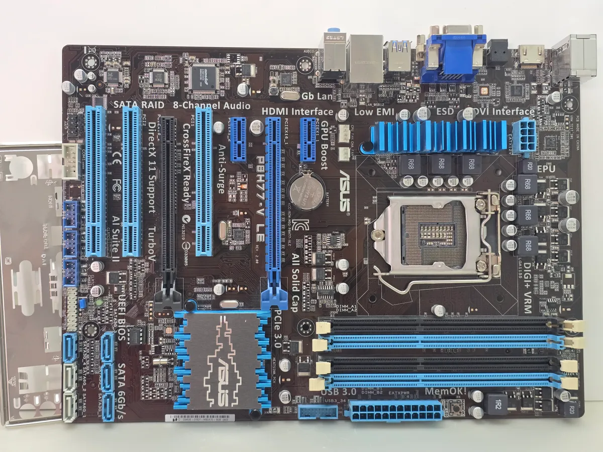 Материнська плата ASUS P8H77-V (LGA 1155, DDR3, б/в)