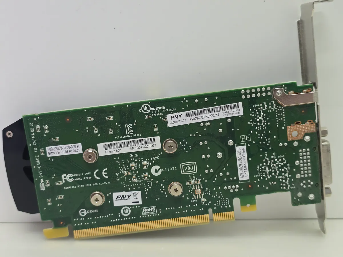 Купити відеокарту Nvidia Quadro 600 1GB б/у в Україні – професійна з гарантією