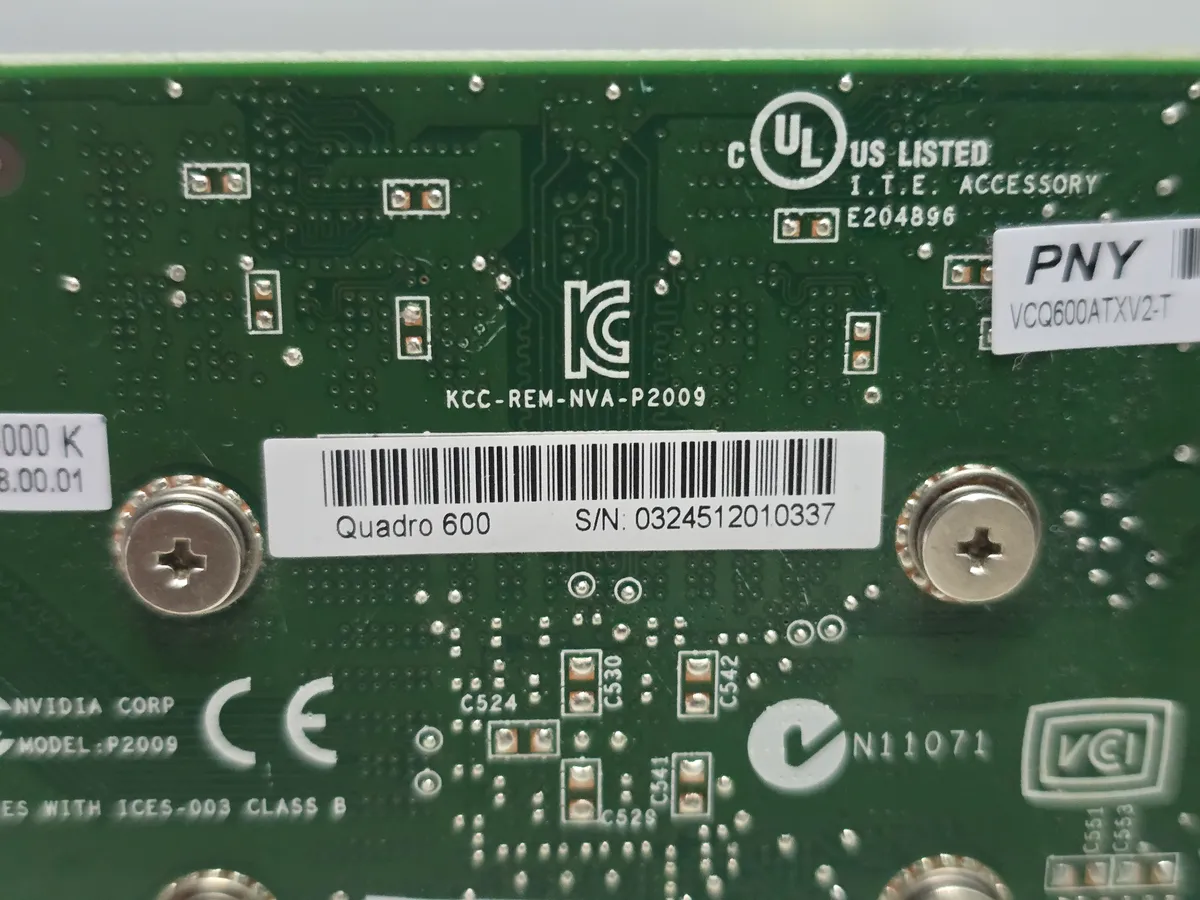Купити відеокарту Nvidia Quadro 600 1GB б/у в Україні – професійна з гарантією