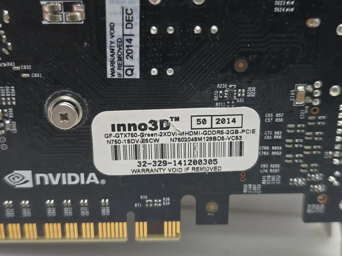 Купити б/у відеокарту Inno3D GeForce GTX 750 2GB GDDR5 в Україні