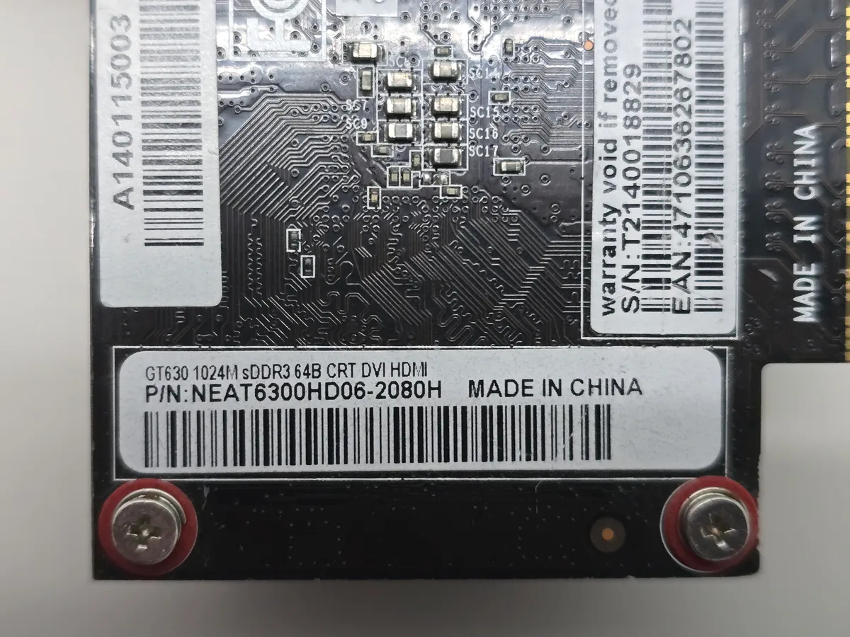 Купити б/у відеокарту Palit GeForce GT 630 1GB GDDR3 в Україні