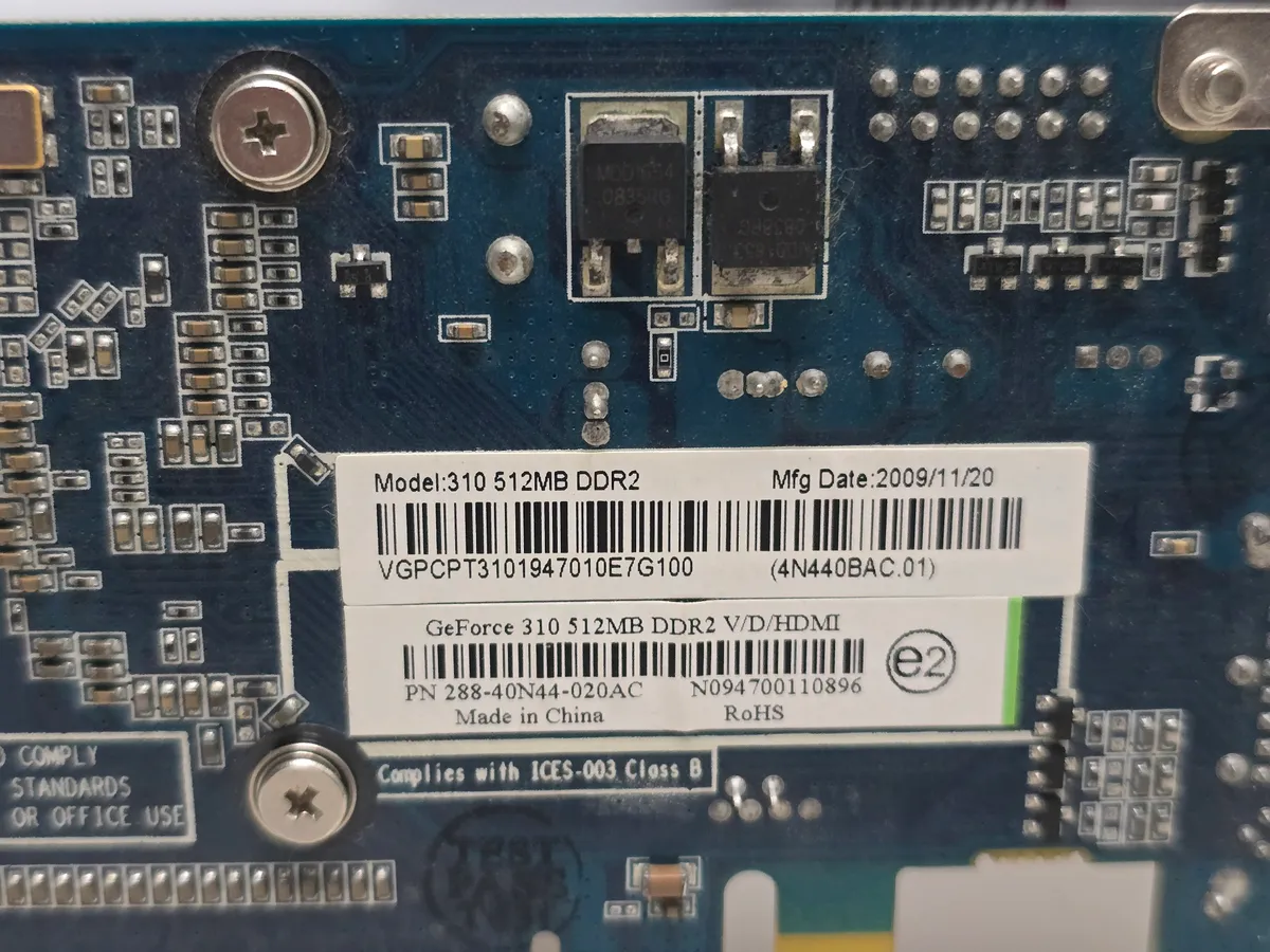 Купити відеокарту Nvidia GeForce 310 512MB GDDR2 б/у в Україні - Kompi