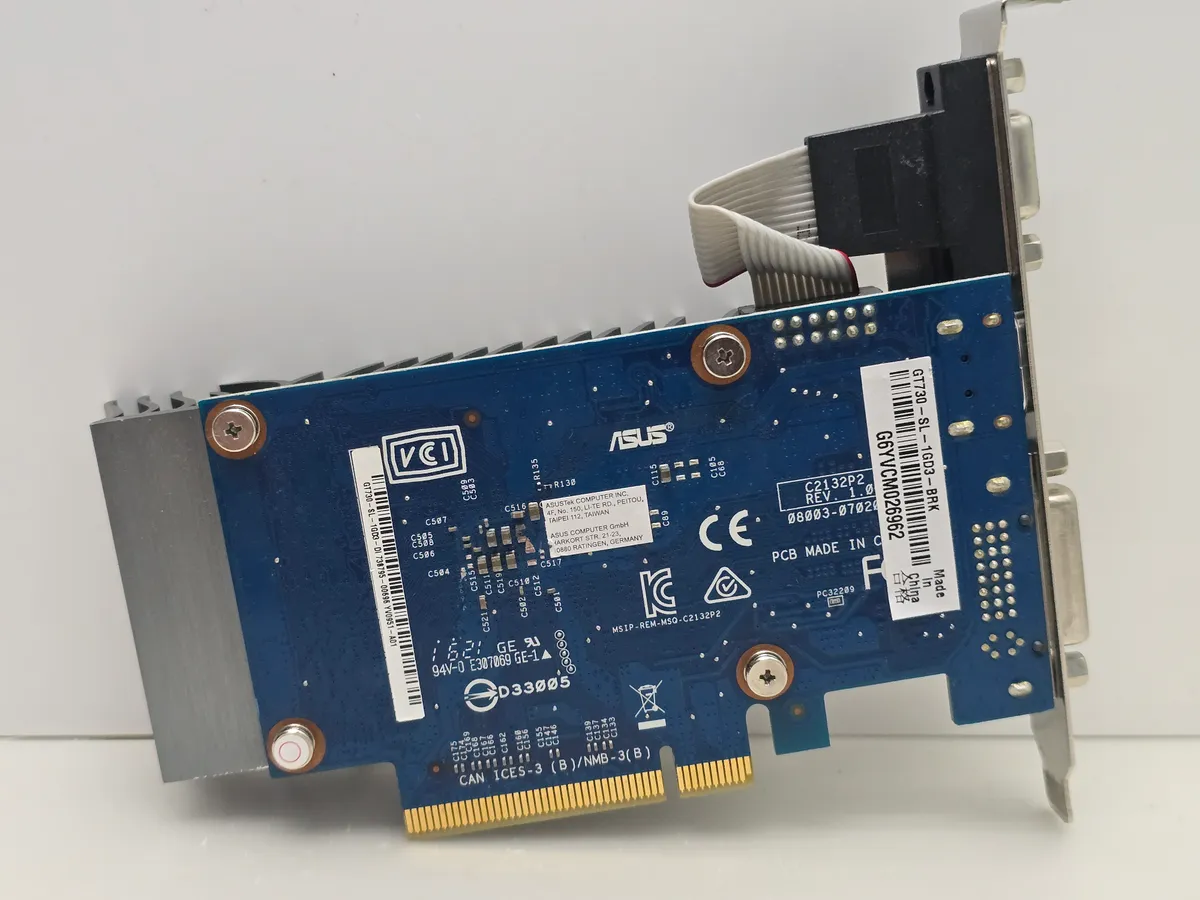 Купити відеокарту ASUS GeForce GT 730 1GB GDDR3 б/у в Україні - Kompi