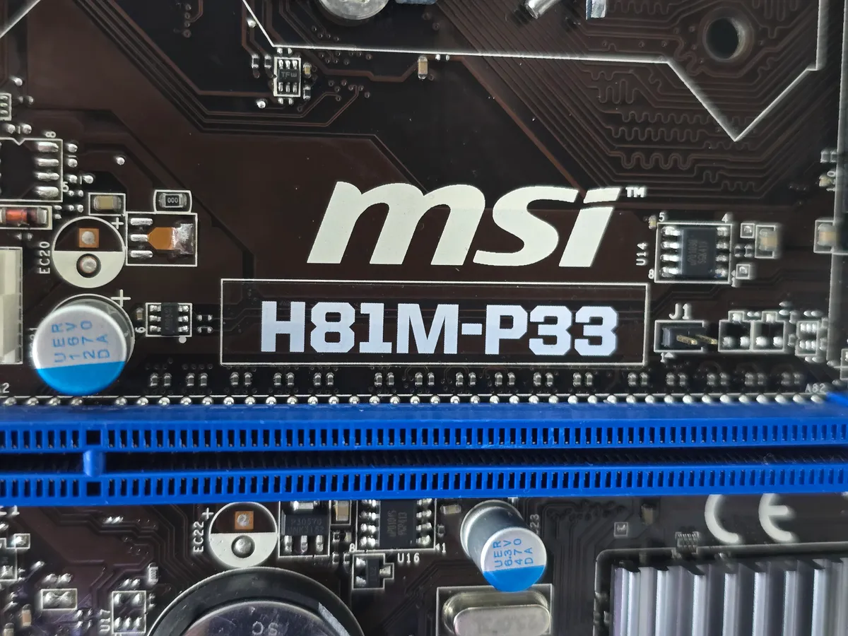 Купити материнську плату MSI H81M-P33 Socket 1150 DDR3 б/в з гарантією