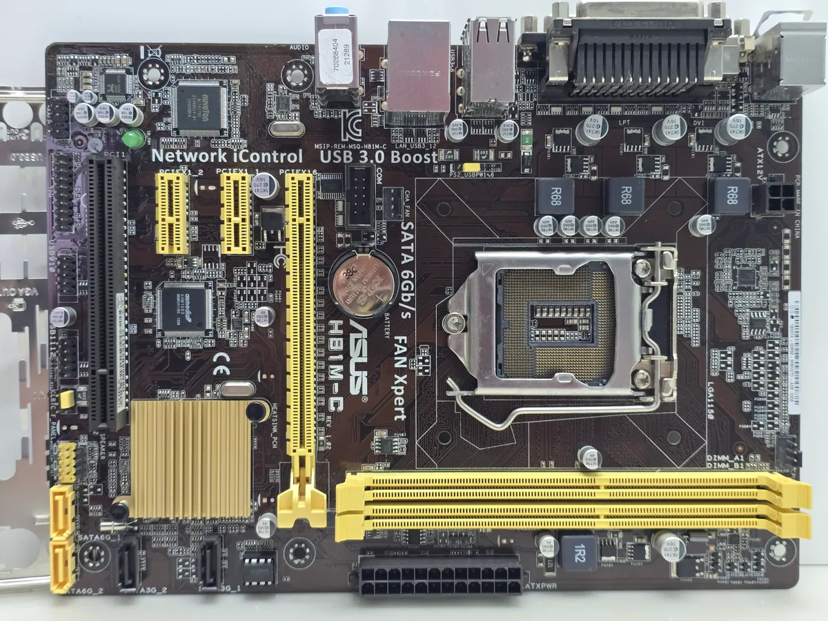 Материнська плата ASUS H81M-C (Socket 1150, HDMI, DDR3, б/у) купити в Україні