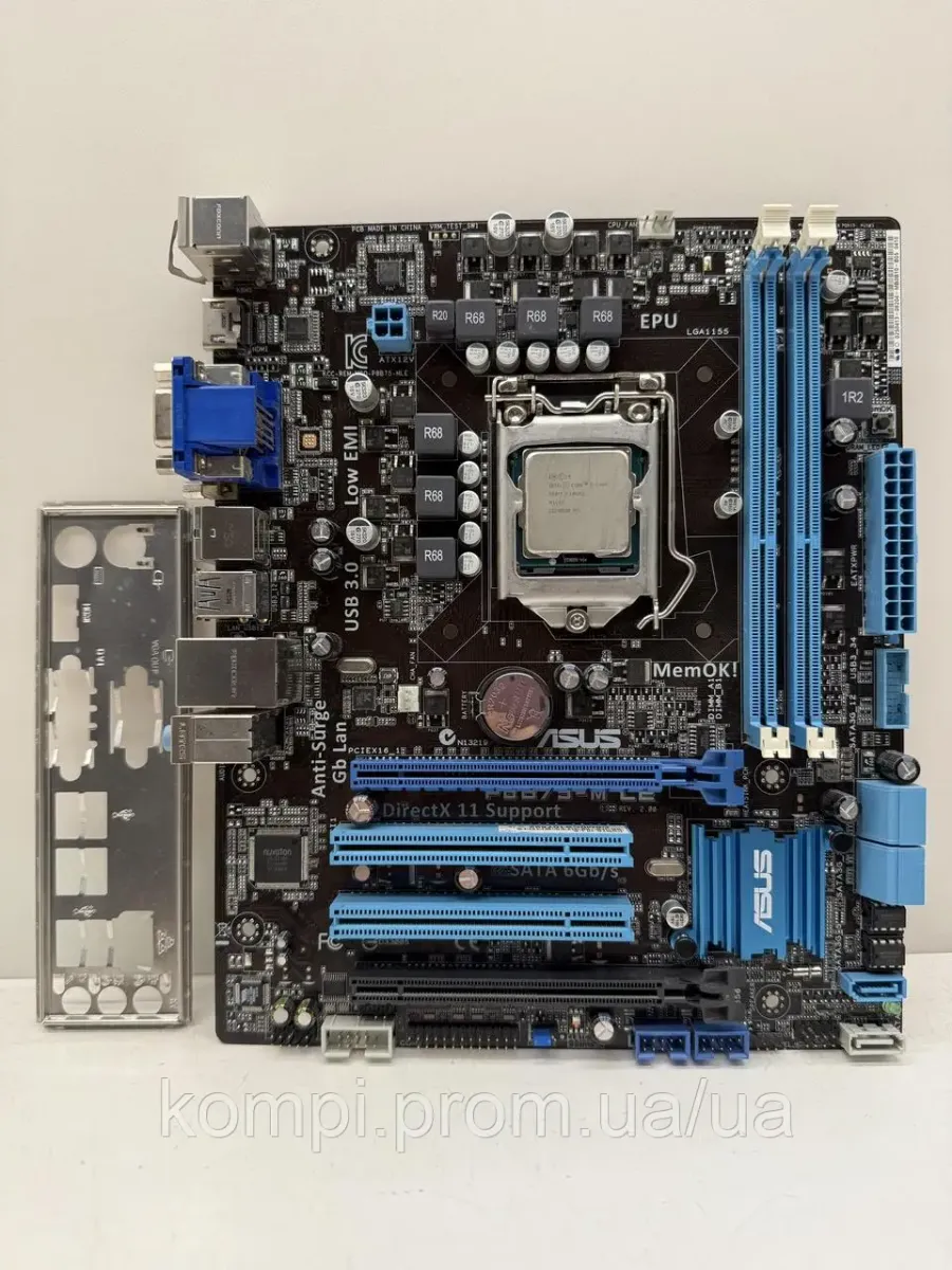 Материнська плата ASUS P8B75-M LE (LGA 1155, DDR3, б/у)