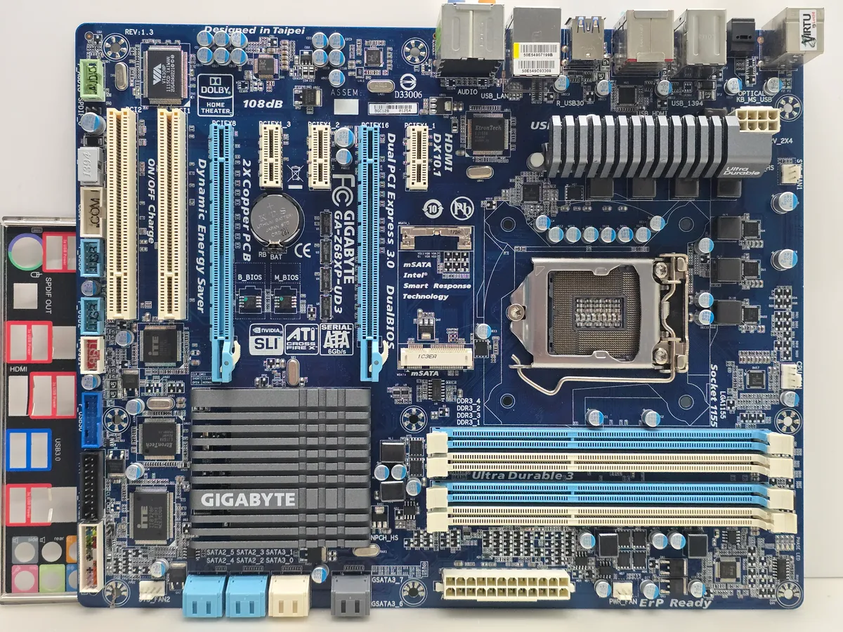 Купити материнську плату Gigabyte GA-Z68XP-UD3 (Socket 1155, Z68, DDR3, б/у) в Україні