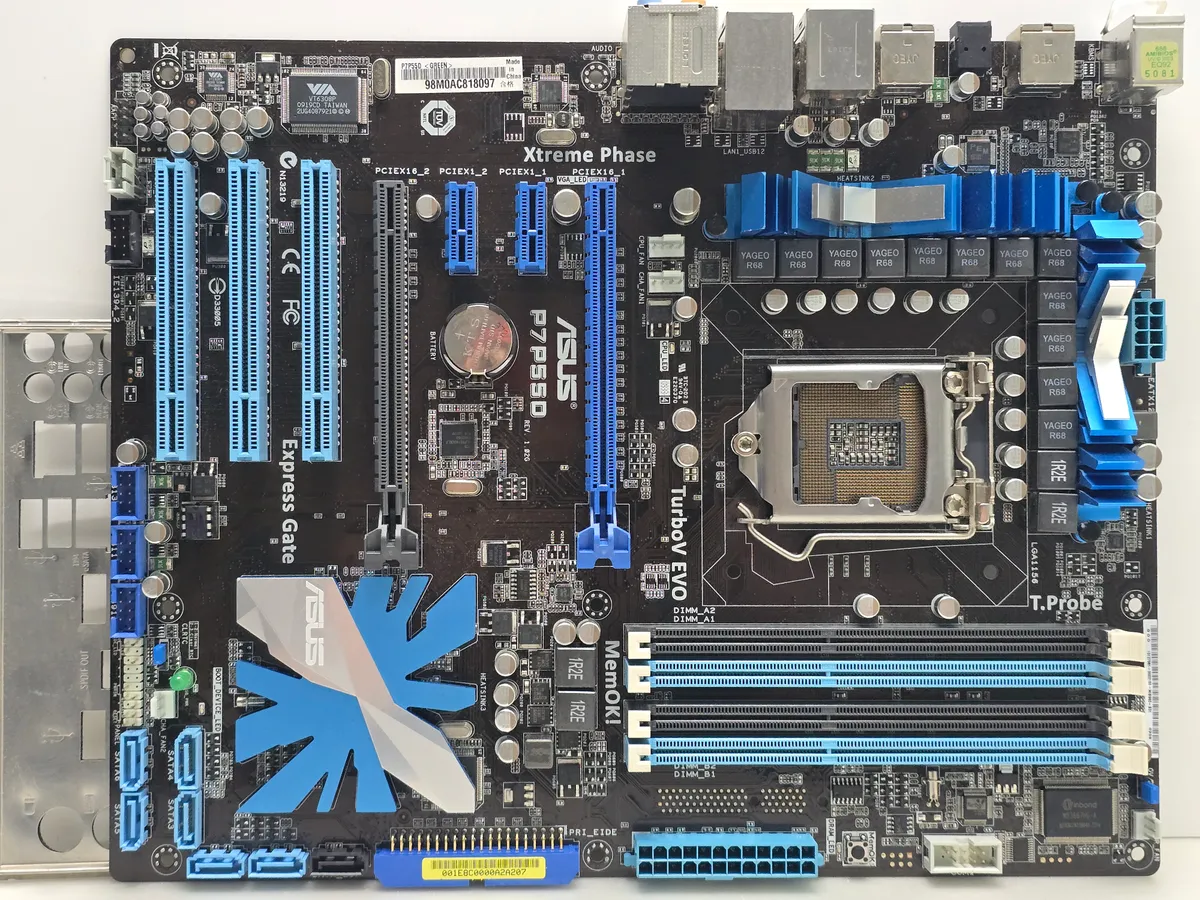 ASUS P7P55D (s1156, Б/у, DDR3) - Материнська плата LGA 1156 | Гарантія