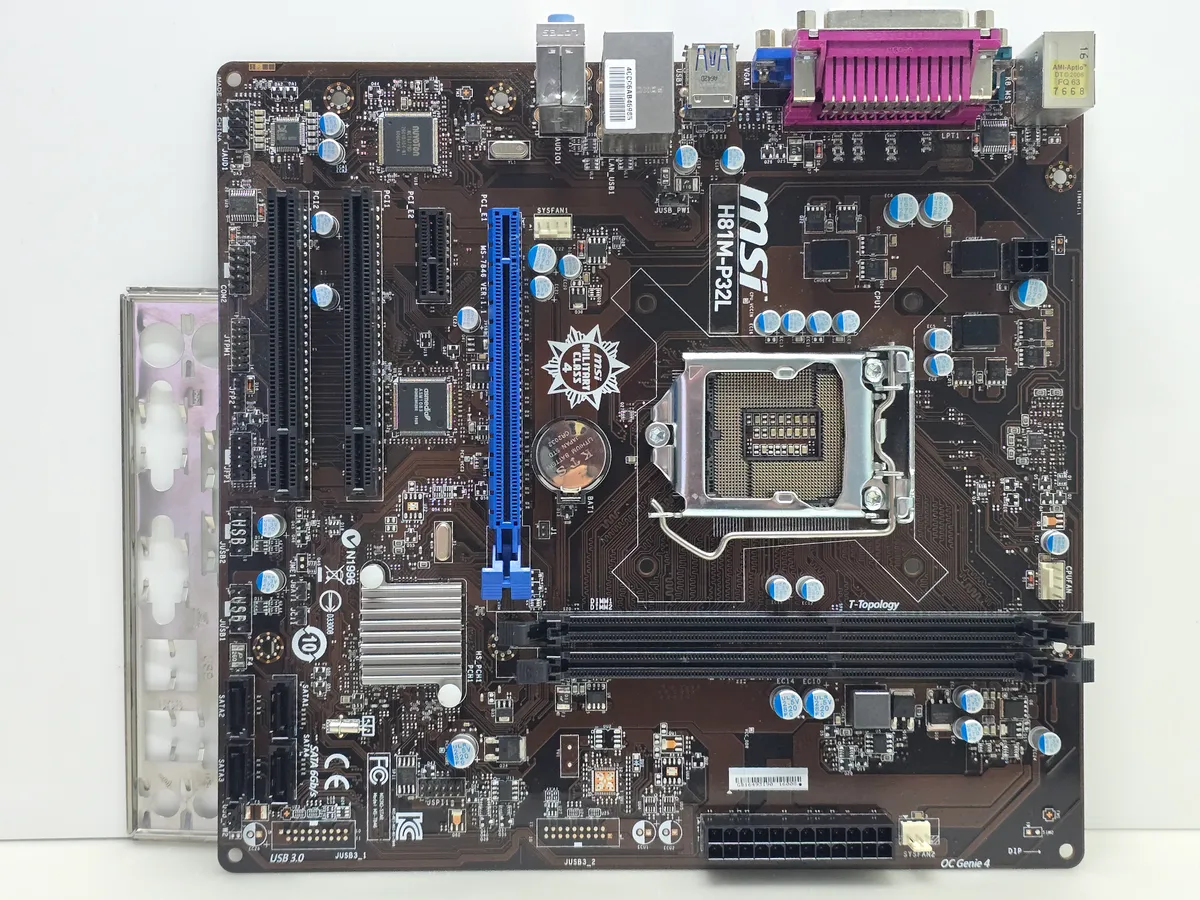 Купити материнську плату MSI H81M-P32L Socket 1150 DDR3 б/в з гарантією
