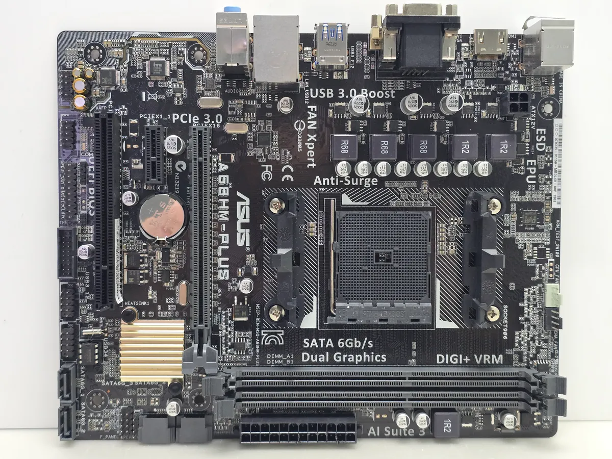 Материнська плата ASUS A68HM-PLUS (FM2+, DDR3,  б/в)