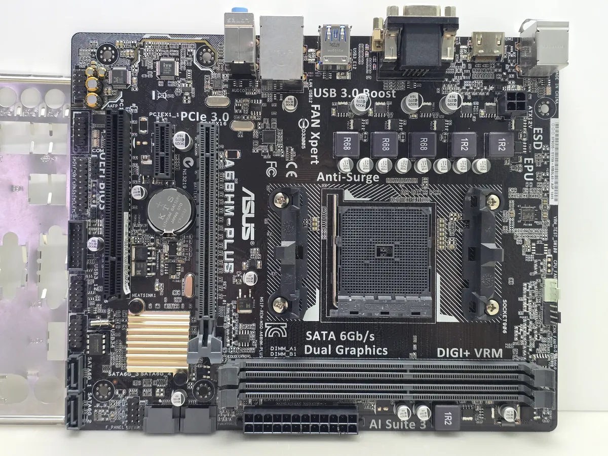 ASUS A68HM-PLUS (sFM2+, Б/у, DDR3) - Материнська плата Socket FM2+ | Гарантія
