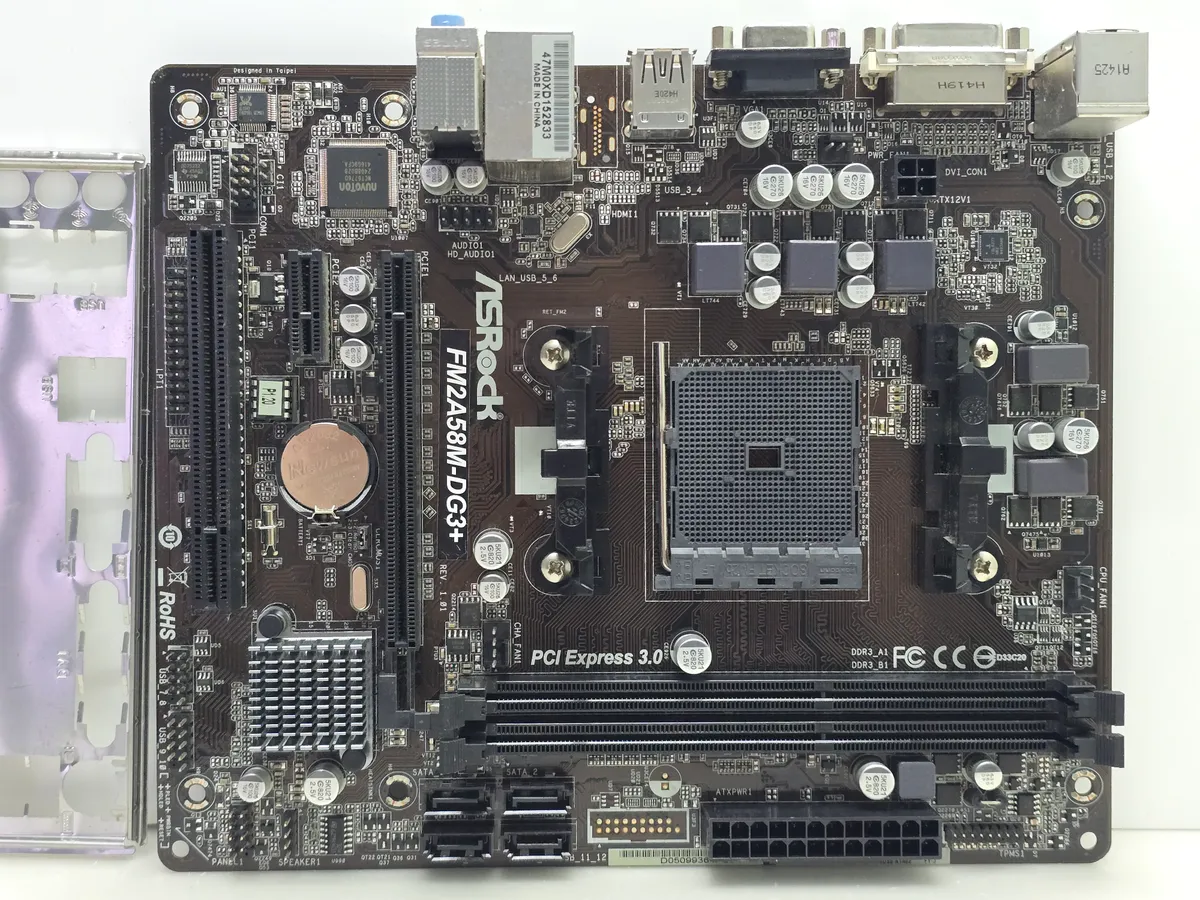 ASRock FM2A58M-DG3+ (FM2+, Б/у, DDR3) - Материнська плата з сокетом FM2+ | Гарантія