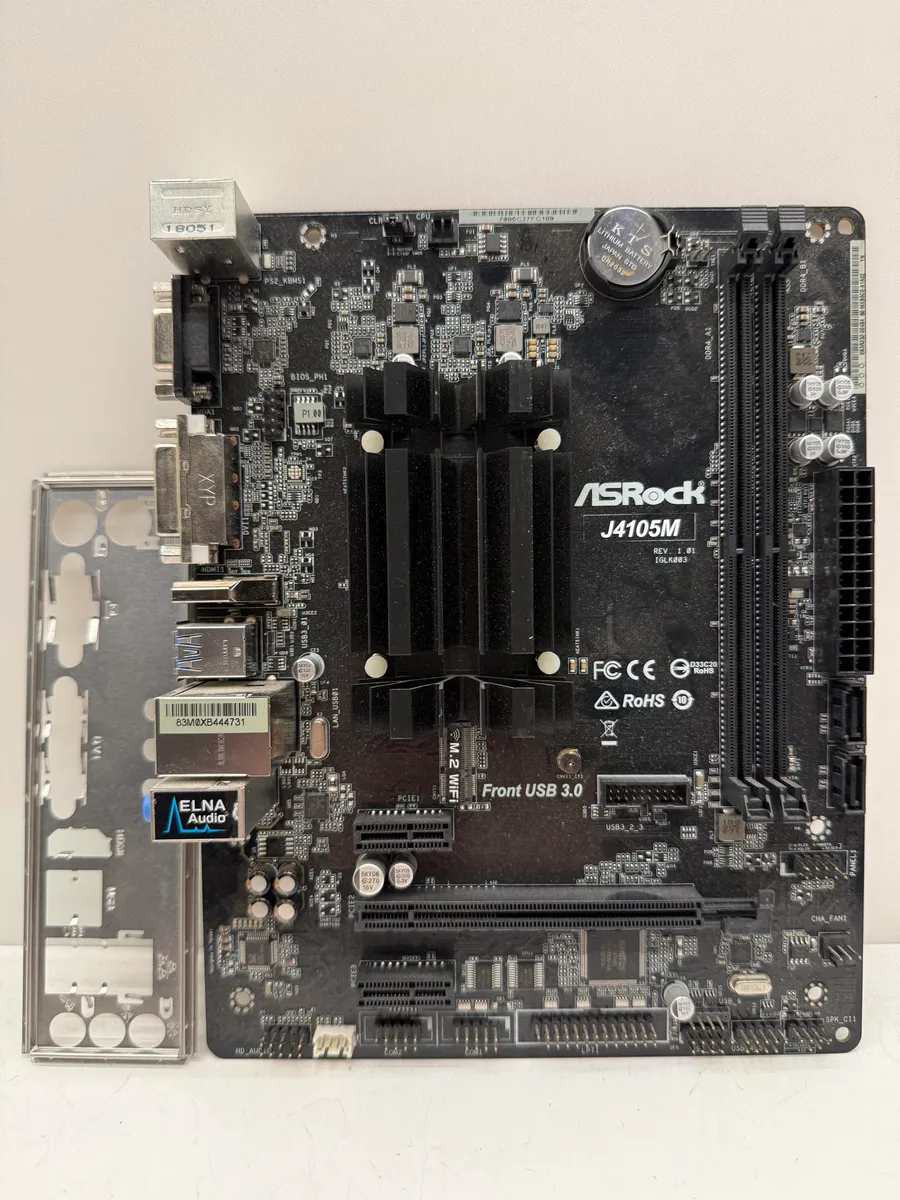 Купити ASRock J4105M (Mini ITX, Б/у, DDR4) - Материнська плата LGA 1155 | Гарантія