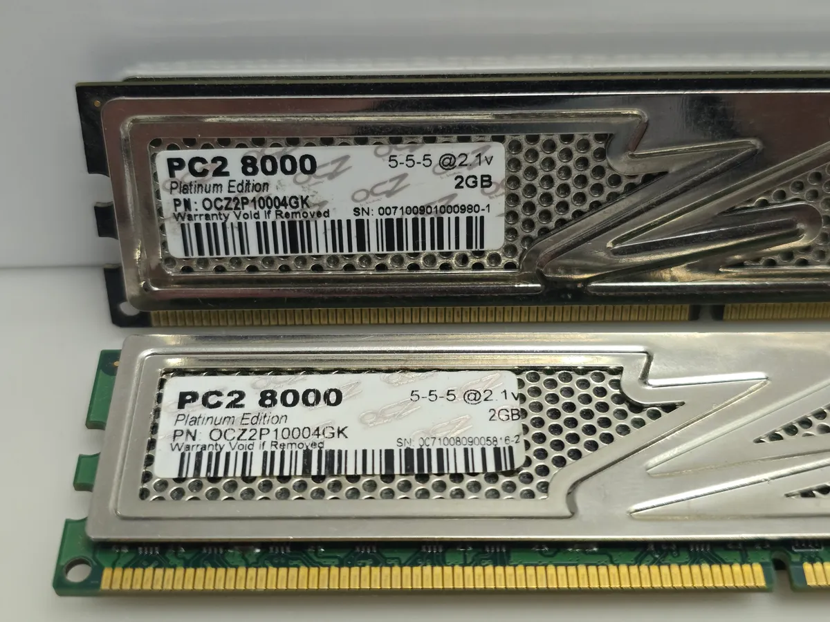 Оперативна пам'ять OCZ Platinum DDR2 4GB KIT 1000 МГц | Гарантія якості від KOMPi